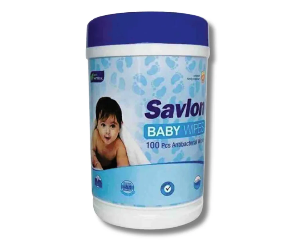 Savlon Gentle & Pure Baby Wipes 100Pcs (Jar)
